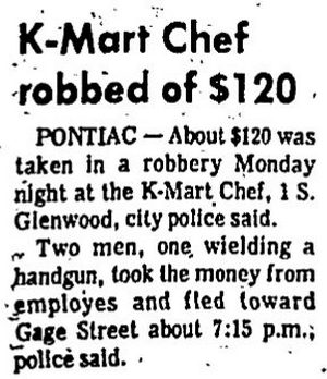 K-Mart Chef - Dec 1973 Robbery (newer photo)